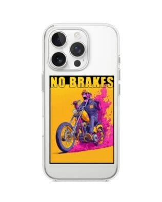 Etui do iPhone 14 Pro przeźroczyste, silikonowe Flexi, Bikers, Motocyklem przez świat