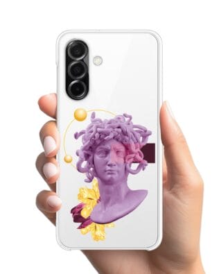 Etui do Samsung Galaxy A26 5G przeźroczyste, silikonowe Flexi, antyczna figura