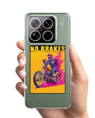 Etui do Xiaomi 15 Pro przeźroczyste, silikonowe Flexi, Bikers, Motocyklem przez świat