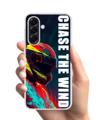 Etui do Samsung Galaxy A56 5G z MagSafe przeźroczyste, silikonowe Flexi, Bikers, Chase The Wind