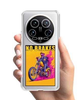 Etui do Xiaomi 14 Ultra przeźroczyste, silikonowe Flexi, Bikers, Motocyklem przez świat