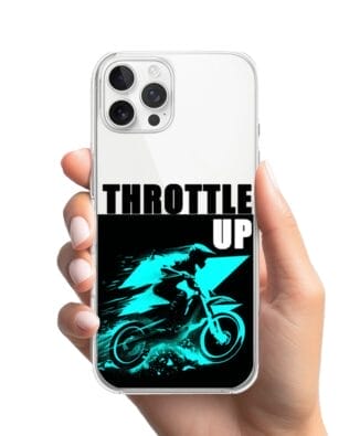 Etui do iPhone 12 Pro Max przeźroczyste, silikonowe Flexi, Bikers, Cross na maxa
