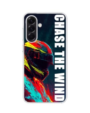 Etui do Samsung Galaxy A56 5G z MagSafe przeźroczyste, silikonowe Flexi, Bikers, Chase The Wind