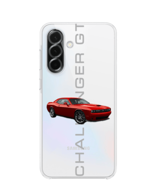 Etui do Samsung Galaxy A36 5G przeźroczyste, silikonowe Flexi, Szybkie Auta, czerwony Challenger GT
