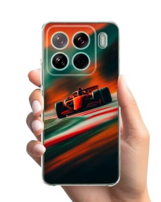 Etui do Xiaomi 15 Pro przeźroczyste, silikonowe Flexi, Szybkie Auta, Wyścig F1