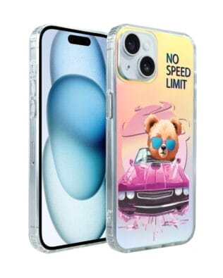 Etui do iPhone 15 IBIZU California Sunset, zmieniające kolor, Pink Car, różowy samochód