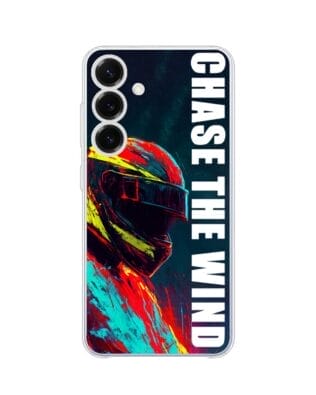 Etui do Samsung Galaxy S25 Plus przeźroczyste, silikonowe Flexi, Bikers, Chase The Wind