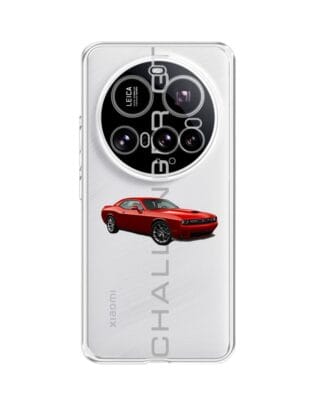Etui do Xiaomi 15 Ultra przeźroczyste, silikonowe Flexi, Szybkie Auta, czerwony Challenger GT