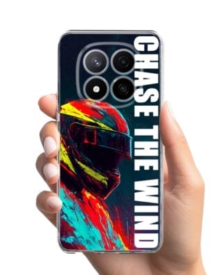 Etui do Xiaomi Redmi Note 14 Pro Plus 5G przeźroczyste, silikonowe Flexi, Bikers, Chase The Wind