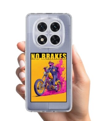 Etui do Xiaomi Redmi Note 14 Pro 5G przeźroczyste, silikonowe Flexi, Bikers, Motocyklem przez świat