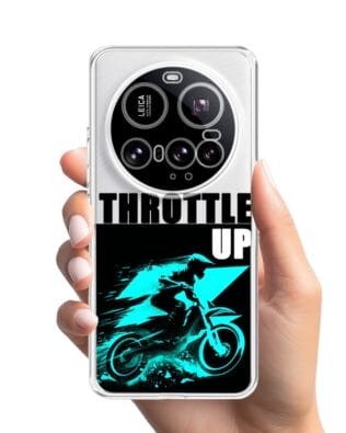 Etui do Xiaomi 15 Ultra przeźroczyste, silikonowe Flexi, Bikers, Cross na maxa