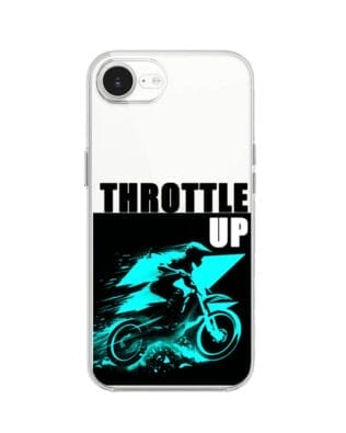 Etui do iPhone 16e przeźroczyste, silikonowe Flexi, Bikers, Cross na maxa