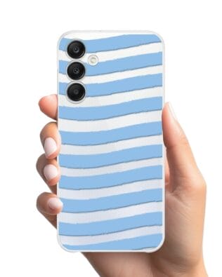 Etui do Samsung Galaxy A25 5G przeźroczyste, silikonowe Flexi, fale morskie