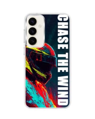 Etui do Samsung Galaxy S23 z MagSafe przeźroczyste, silikonowe Flexi, Bikers, Chase The Wind
