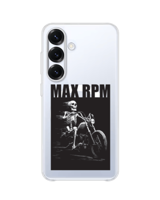 Etui do Samsung Galaxy S25 Plus z MagSafe przeźroczyste, silikonowe Flexi, Bikers, Ghost Rider