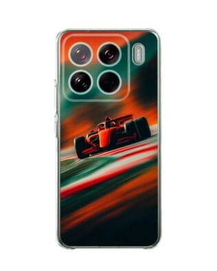 Etui do Xiaomi 15 Pro przeźroczyste, silikonowe Flexi, Szybkie Auta, Wyścig F1