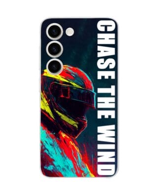 Etui do Samsung Galaxy S23 FE 5G przeźroczyste, silikonowe Flexi, Bikers, Chase The Wind