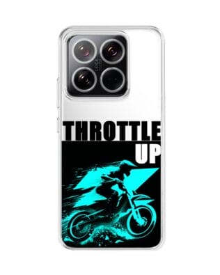 Etui do Xiaomi 14 przeźroczyste, silikonowe Flexi, Bikers, Cross na maxa