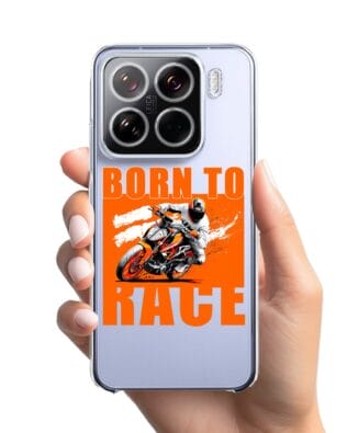 Etui do Xiaomi 15 przeźroczyste, silikonowe Flexi, Bikers, Ścigacz