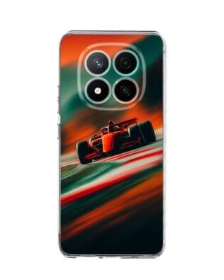 Etui do Xiaomi Redmi Note 14 Pro Plus 5G przeźroczyste, silikonowe Flexi, Szybkie Auta, Wyścig F1