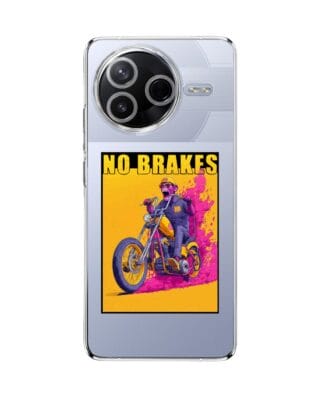 Etui do Xiaomi POCO F7 Pro przeźroczyste, silikonowe Flexi, Bikers, Motocyklem przez świat
