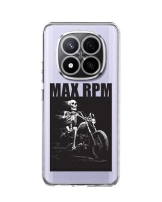 Etui do Xiaomi Redmi Note 14 Pro 4G przeźroczyste, silikonowe Flexi, Bikers, Ghost Rider