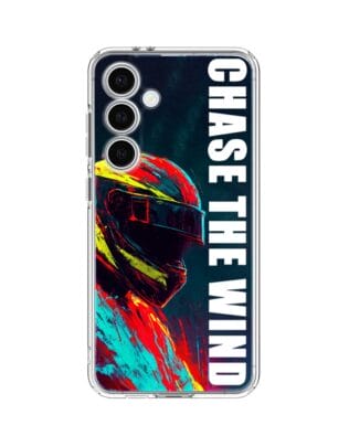 Etui do Samsung Galaxy S24 FE przeźroczyste, silikonowe Flexi, Bikers, Chase The Wind
