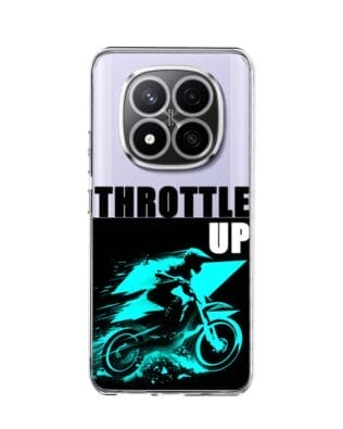 Etui do Xiaomi Redmi Note 14 Pro Plus 5G przeźroczyste, silikonowe Flexi, Bikers, Cross na maxa