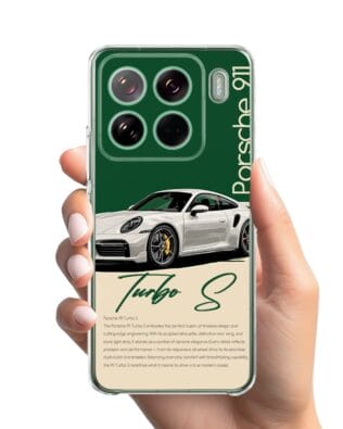 Etui do Xiaomi 15 Pro przeźroczyste, silikonowe Flexi, Szybkie Auta, Elegancja 911