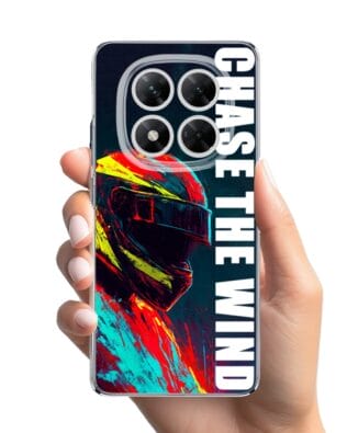 Etui do Xiaomi POCO X7 przeźroczyste, silikonowe Flexi, Bikers, Chase The Wind