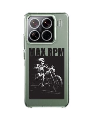 Etui do Xiaomi 15 Pro przeźroczyste, silikonowe Flexi, Bikers, Ghost Rider