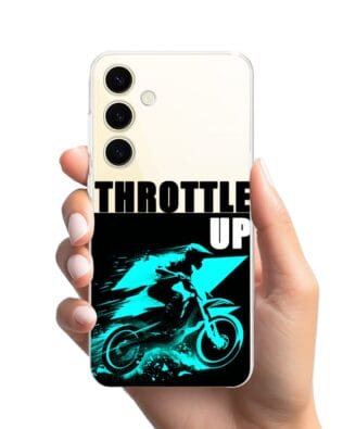 Etui do Samsung Galaxy S24 Plus przeźroczyste, silikonowe Flexi, Bikers, Cross na maxa