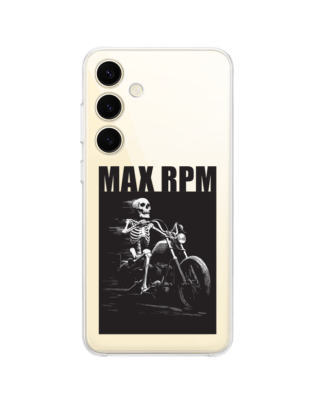 Etui do Samsung Galaxy S24 przeźroczyste, silikonowe Flexi, Bikers, Ghost Rider