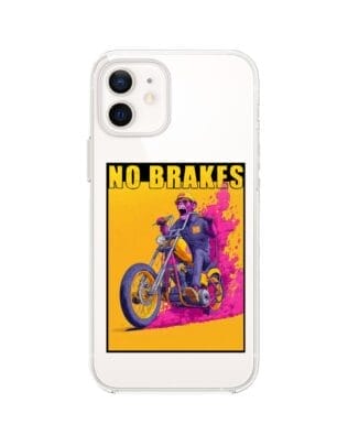 Etui do iPhone 12 Mini przeźroczyste, silikonowe Flexi, Bikers, Motocyklem przez świat