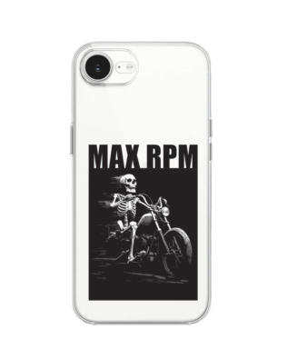 Etui do iPhone 16e z MagSafe przeźroczyste, silikonowe Flexi, Bikers, Ghost Rider
