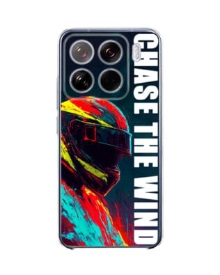 Etui do Xiaomi 15 przeźroczyste, silikonowe Flexi, Bikers, Chase The Wind