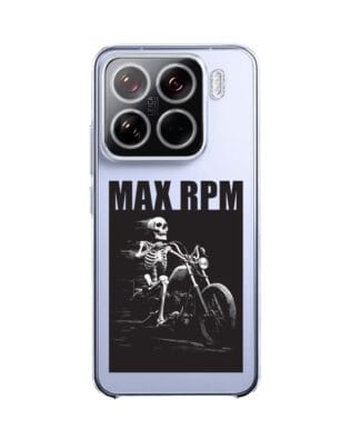 Etui do Xiaomi 15 przeźroczyste, silikonowe Flexi, Bikers, Ghost Rider
