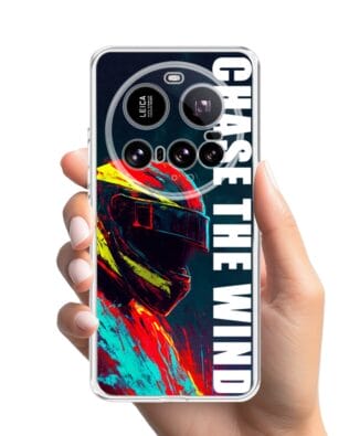 Etui do Xiaomi 15 Ultra przeźroczyste, silikonowe Flexi, Bikers, Chase The Wind
