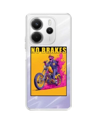 Etui do Xiaomi Redmi Note 14 5G przeźroczyste, silikonowe Flexi, Bikers, Motocyklem przez świat