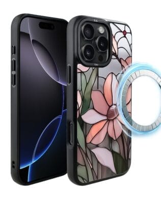 Etui do iPhone 16 Pro Max IBIZU DropGuard Matt z MagSafe, Barwy Szkła, Różowa magnolia