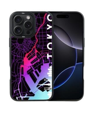 Etui do iPhone 16 Pro Max IBIZU DropGuard Matt z MagSafe, Mapy Świata, Tokyo