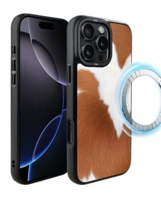 Etui do iPhone 16 Pro IBIZU DropGuard Matt z MagSafe, Zew Natury, Alpejska Krowa