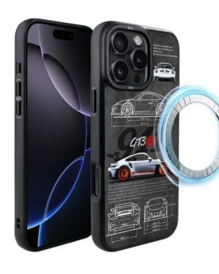 Etui do iPhone 16 Pro Max IBIZU DropGuard Matt z MagSafe, TechDrive, 911 GT3 RS