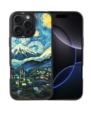 Etui do iPhone 16 Pro Max IBIZU DropGuard Matt z MagSafe, Van Gogh, gwieździsta noc