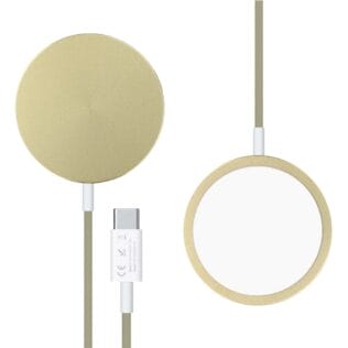 Ładowarka magnetyczna do MagSafe iPhone indukcyjna Qi 15W, złota Artboard 11
