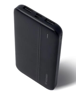 Power bank 10000 mAh 2w1 (2xUSB), czarny