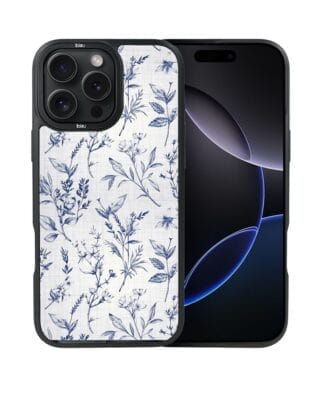 Etui do iPhone 16 Pro Max IBIZU DropGuard Matt z MagSafe, Pastel Bloom, Lazurowe szepty